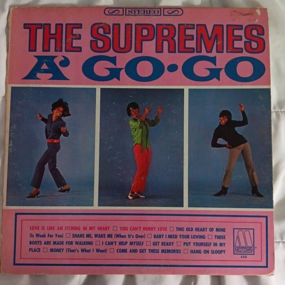 The Supremes: A' Go-Go Audio Vinyl Record Motown 649